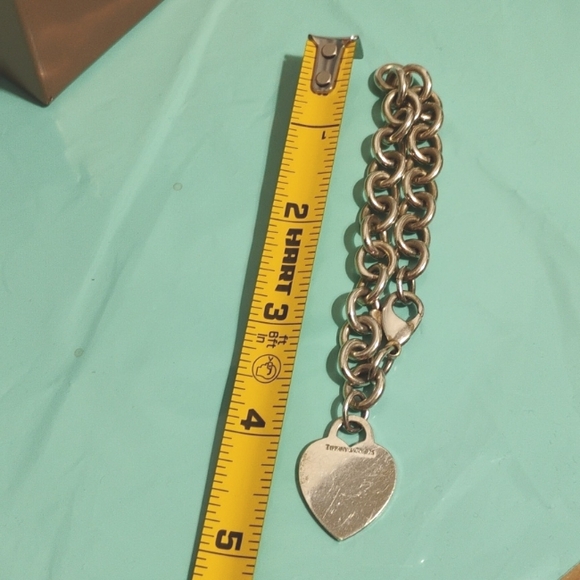 SALE! Authentic Tiffany & Co. Vintage Thick 925 Sterling Silver Link Bracelet - Picture 10 of 10
